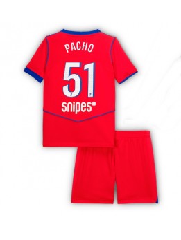 Paris Saint-Germain Willian Pacho #51 Replika Tredje Kläder Barn 2025-26 Kortärmad (+ byxor)